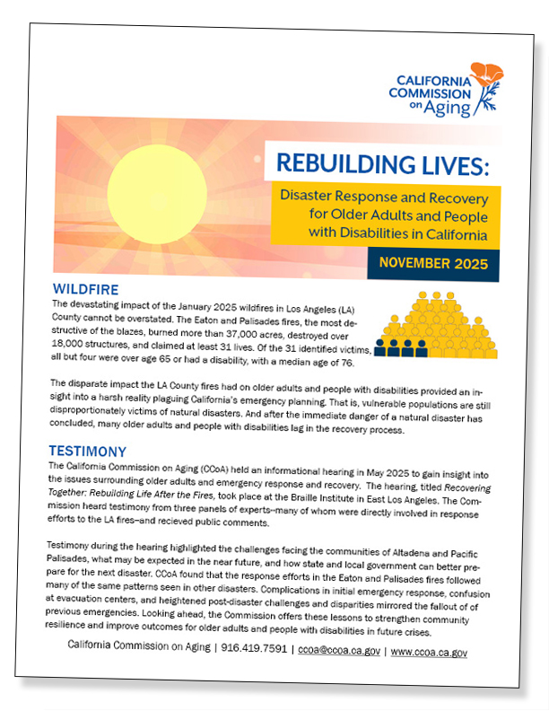 California’s Behavioral Health Services Act & Its Impact on Older Adults – A Call to ACTION!